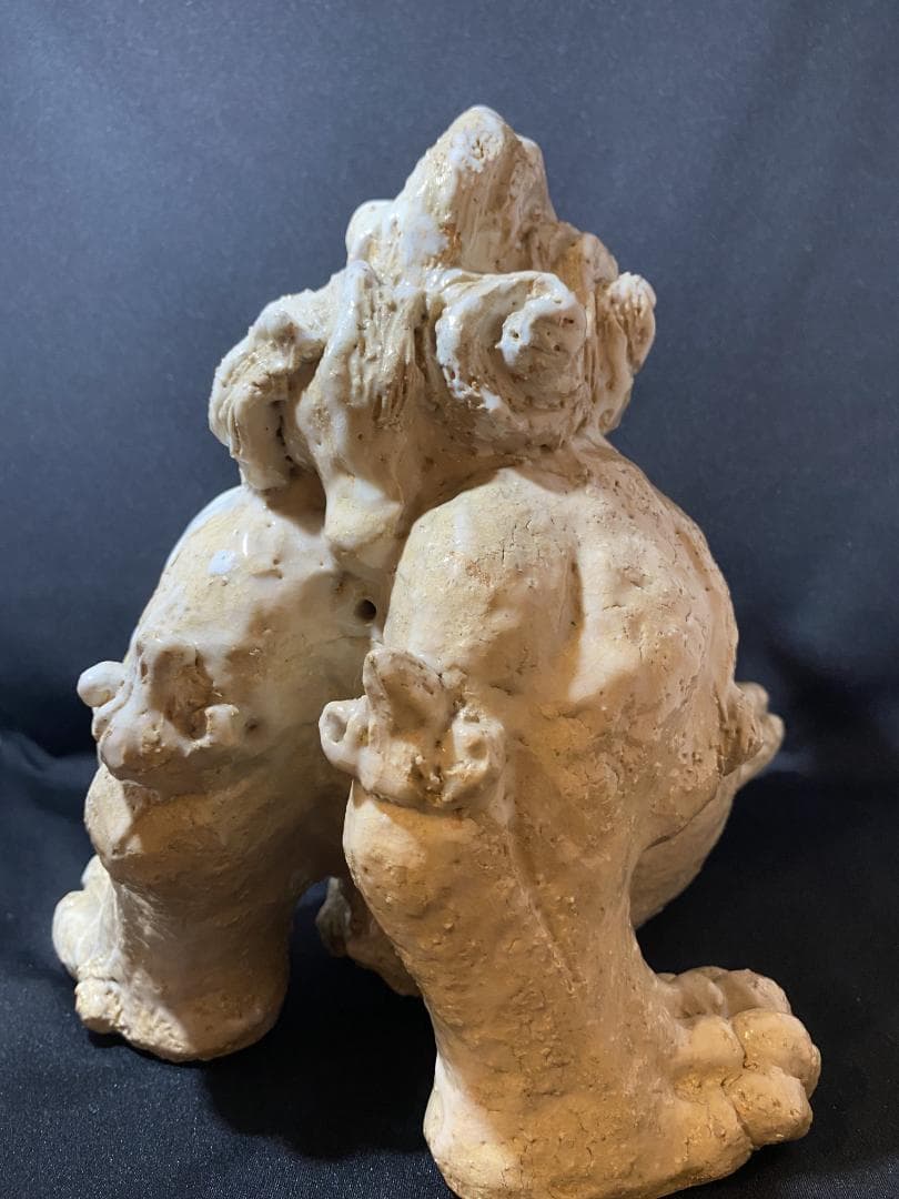 十代 三輪休雪 萩焼獅子置物 共箱 - メルカリ