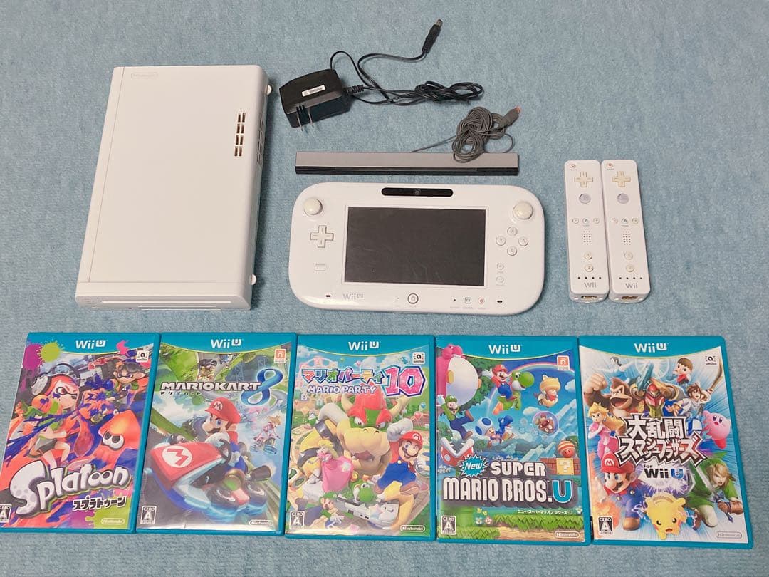 (12/24以降の発送)ニンテンドーWiiU 本体 リモコン ソフトセット 楽天市場】WiiU プレミアムセット(シロ) Wiiリモコンプラス セン