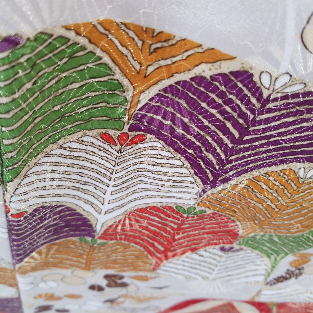 fs136 訳有特価 小～中振袖 縁起柄 豪華 金糸 多色 正絹 - メルカリ