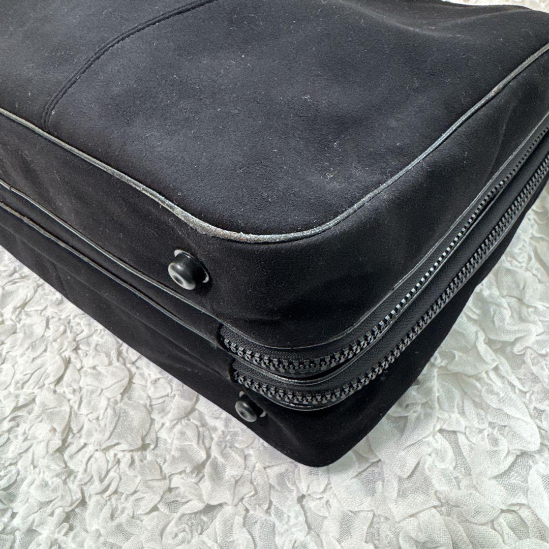 希少 トヨタ セルシオ 大きめビジネスバッグ ショルダーバッグ スエード