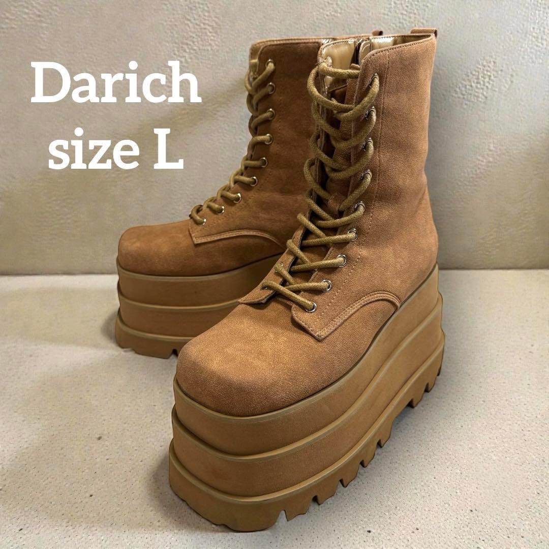 1696◆Darich ダーリッチ 厚底 トリプルソール エンジニア ブーツ L ダーリッチ Darich トリプルソールエンジニアブーツ （ブラック