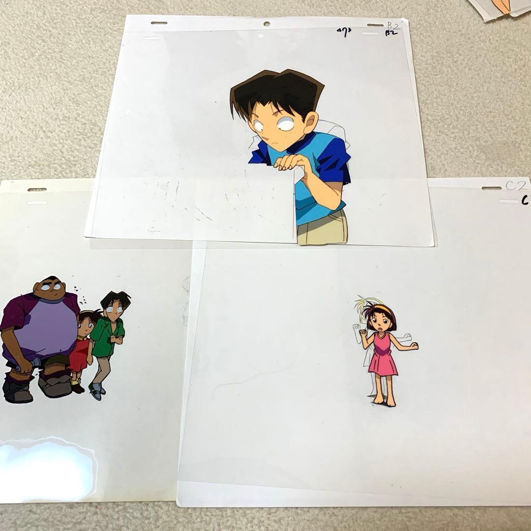名探偵コナン セル画 3枚セット 少年探偵団（歩美・光彦・元太）動画