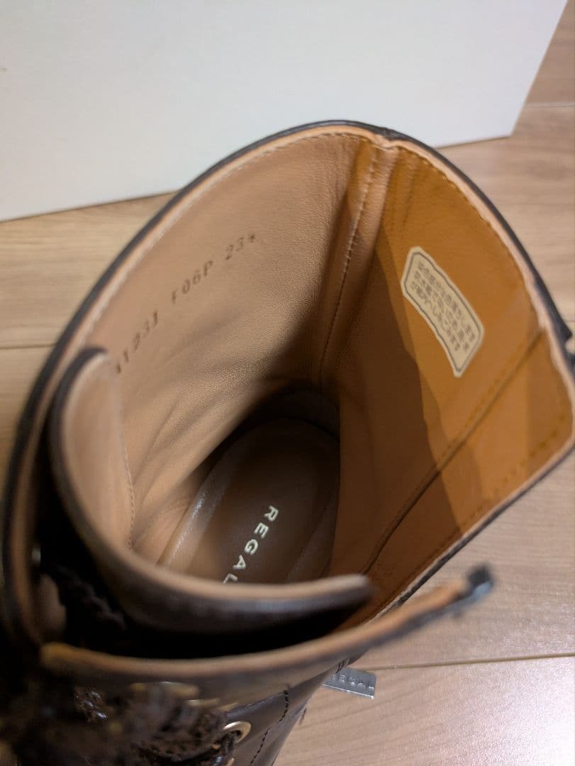 宝物様専用☆REGAL ダークブラウン レースアップ ショートブーツ 23.5