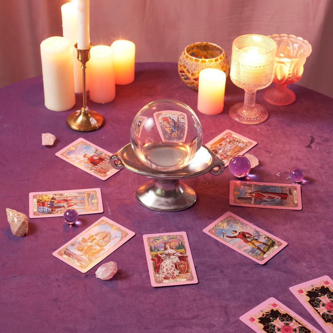 正規品タロットカード】上品なピンク縁✨優雅で幻想的✨ロマンチックな