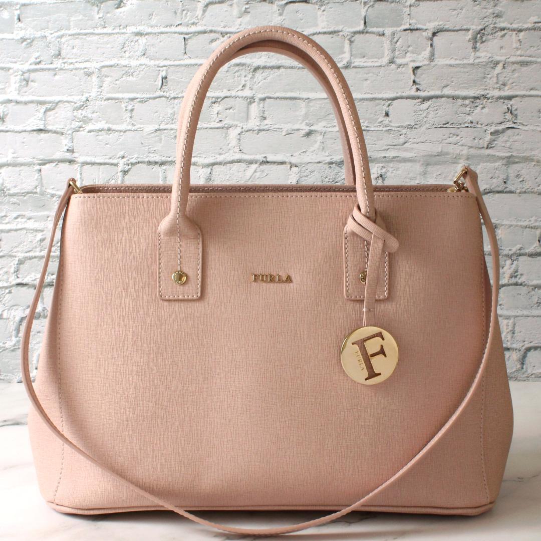 ✨極美品✨ フルラ LINDA トートバッグ 肩掛け 2way くすみピンク