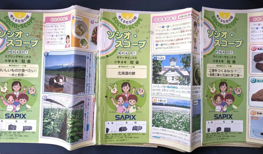 サピックス SAPIX 4年 社会 一年分 季節込み 書き込み有り - メルカリ