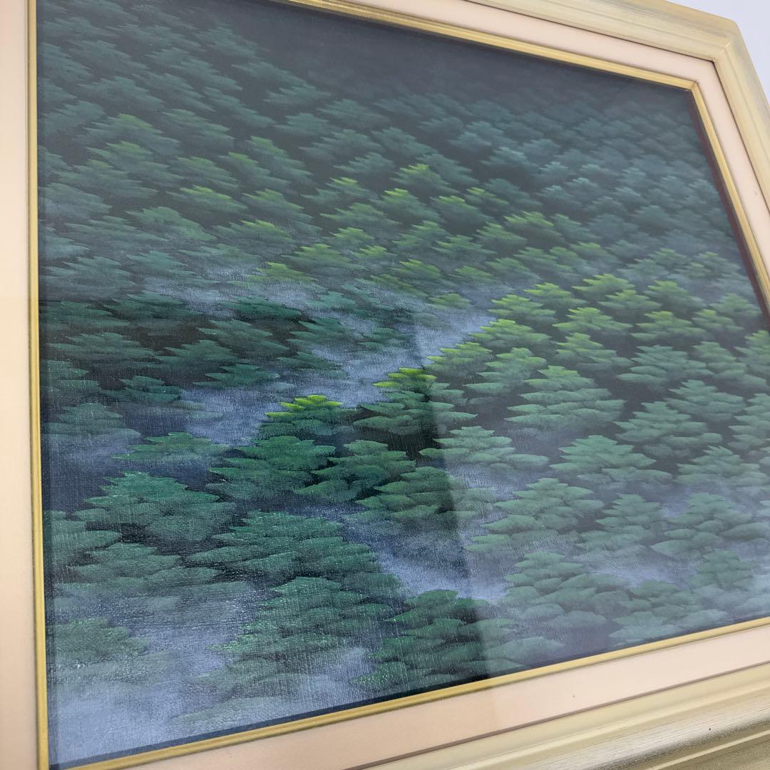 美品】 油彩絵画 同志社 arte mondo 弦城 IV 額縁 銀 F8