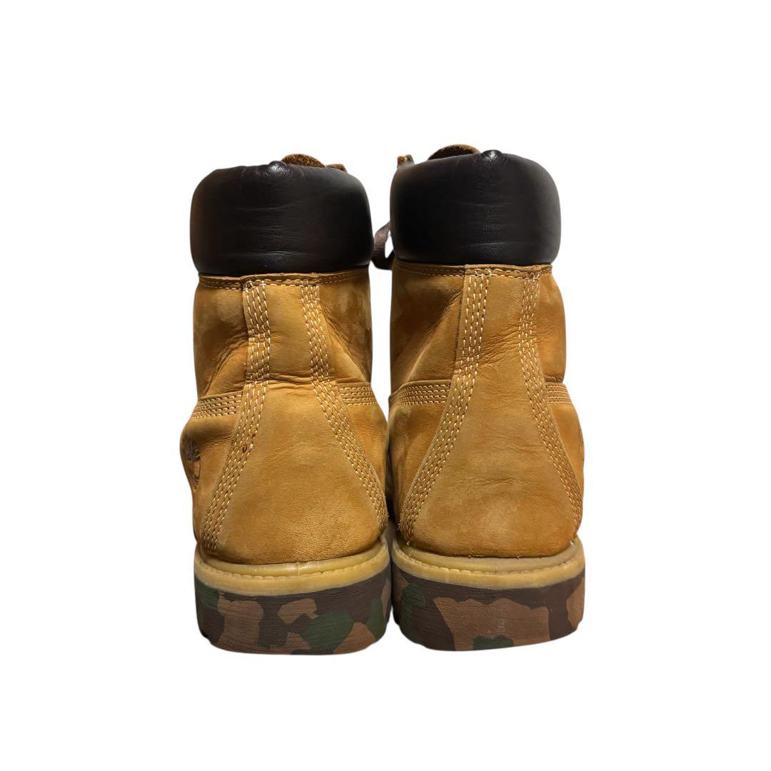 希少】timberland ティンバーランド 迷彩ソール 迷彩シューレース