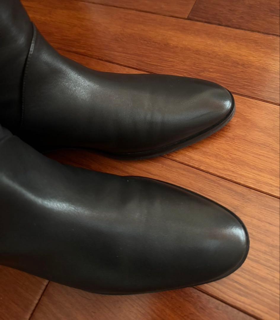 ODETTE E ODILE サイドトップベルト ロングブーツ 黒 23.5cm