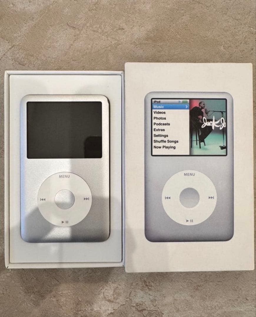 美品 iPod classic 120GB アイポッド シルバー 新品バッテリー iPod 互換品＜ 新品 ＞ipod classic 80GB/120GB 160GB最終型 616-0229