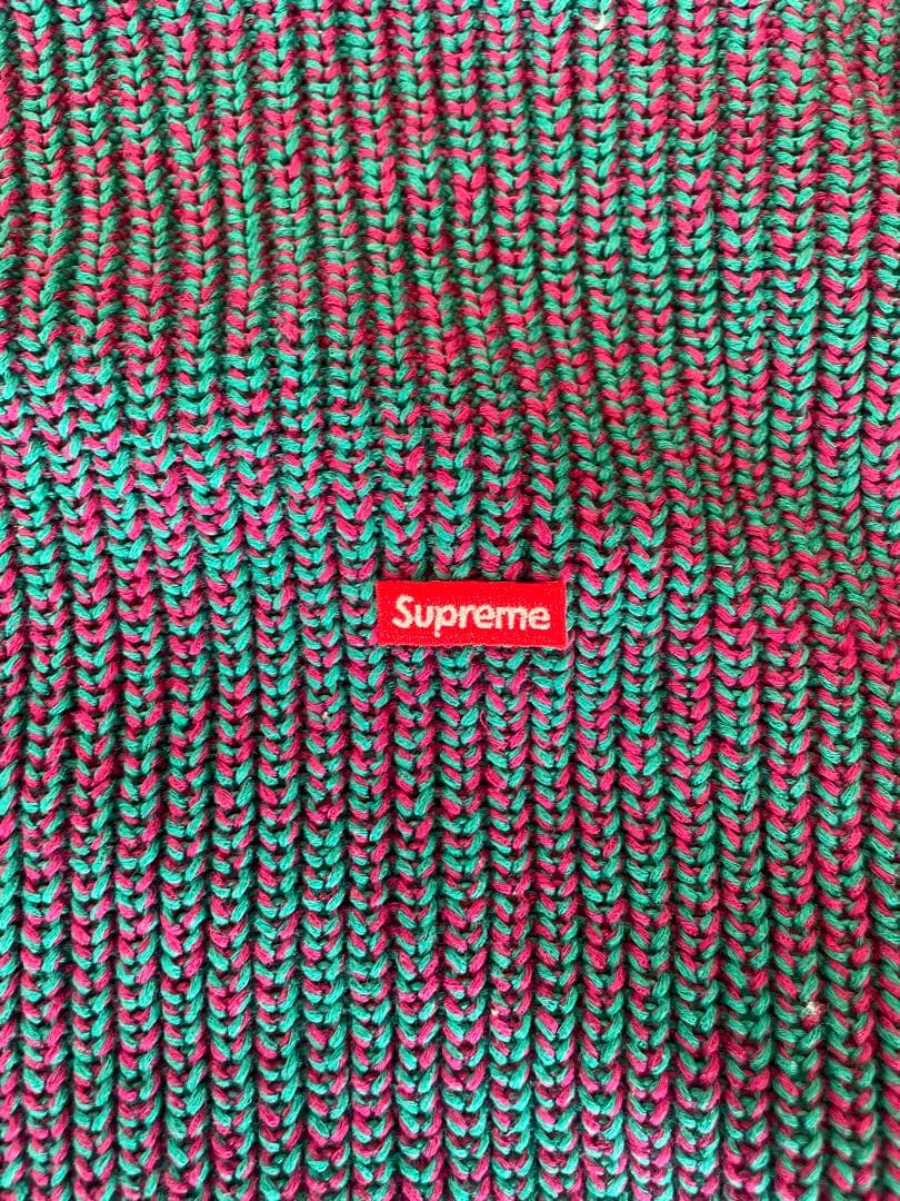 Supreme XL ニットセーター 緑・ピンク - メルカリ