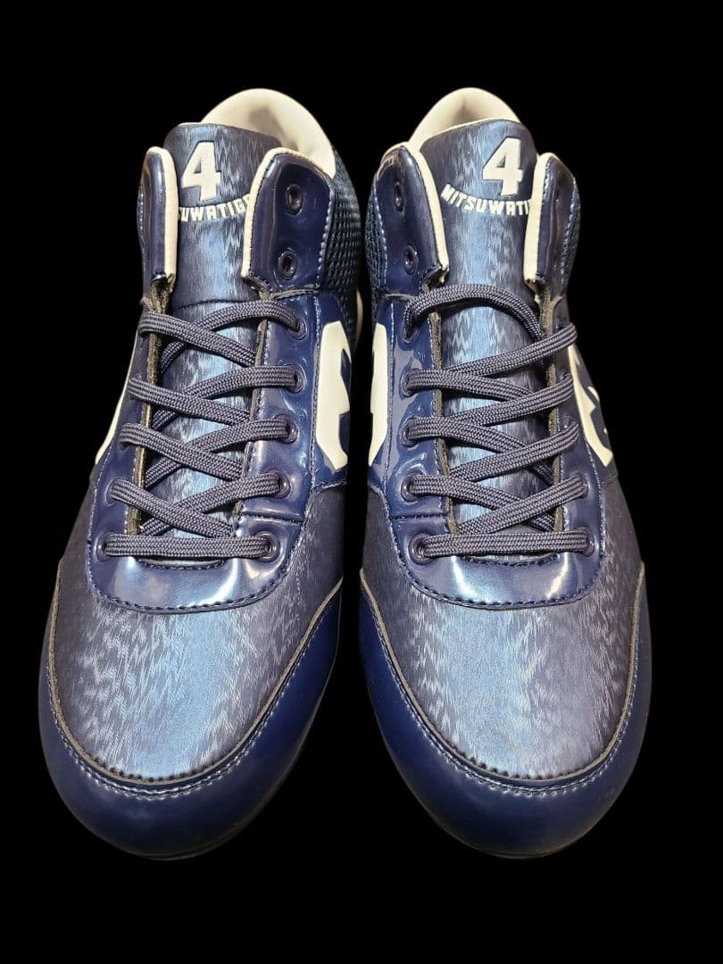 OB#65 FUKUDAモデル スパイクシューズ 25.5cm ネイビー