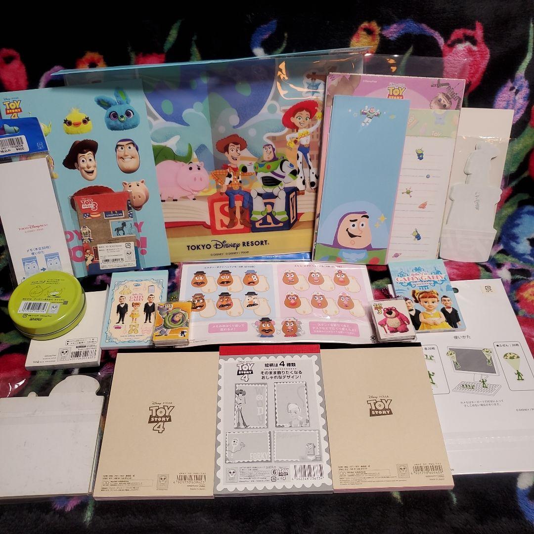 ディズニー トイストーリー メモ 付箋 封筒 便せん ノート クリア