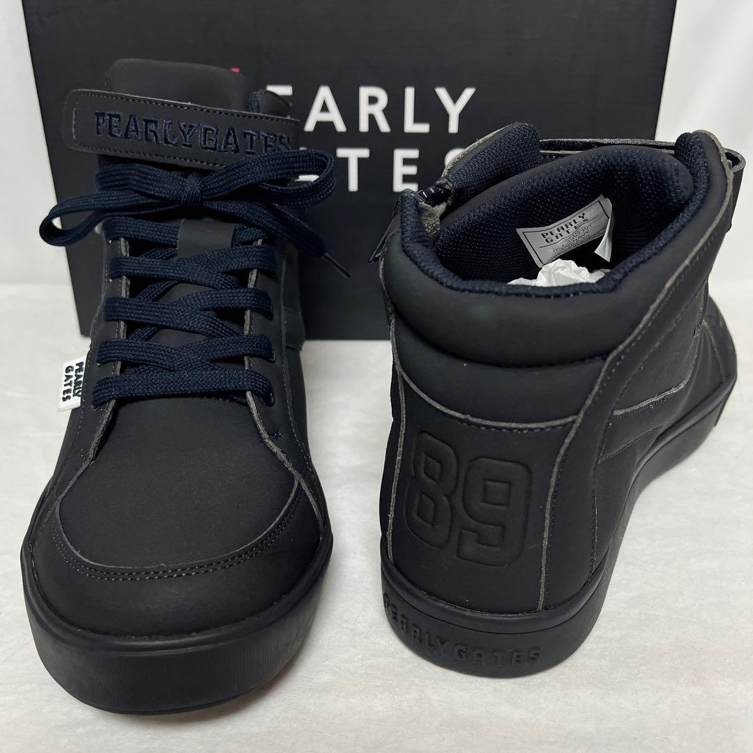 新品 PEARLY GATES ハイカット ゴルフシューズ 紺 26.5cm