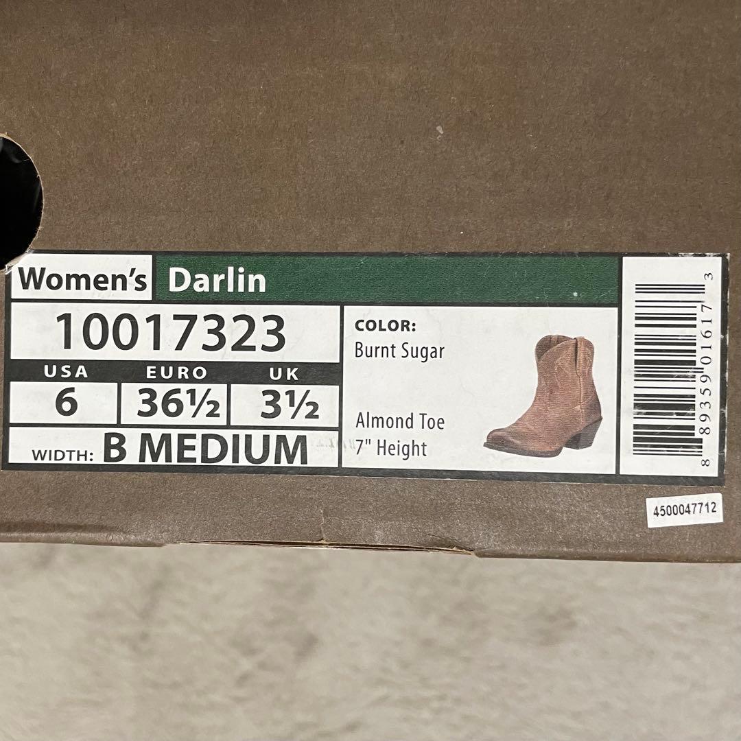 ARIAT Darlin ウエスタンブーツ 23.5cm Burnt Sugar