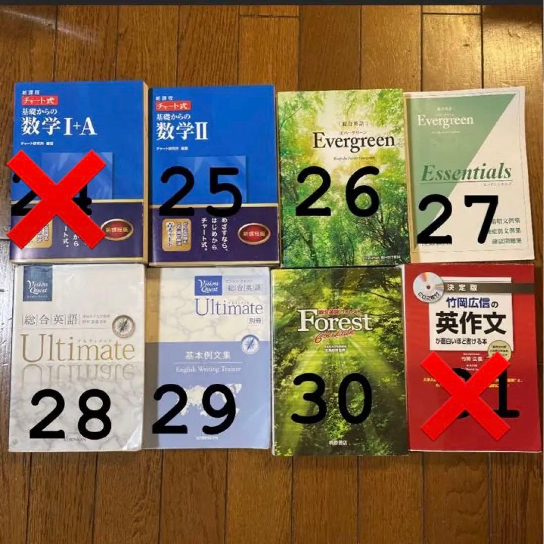 まとめ売り・バラ可】大学受験用 参考書・問題集・教科書 解答付