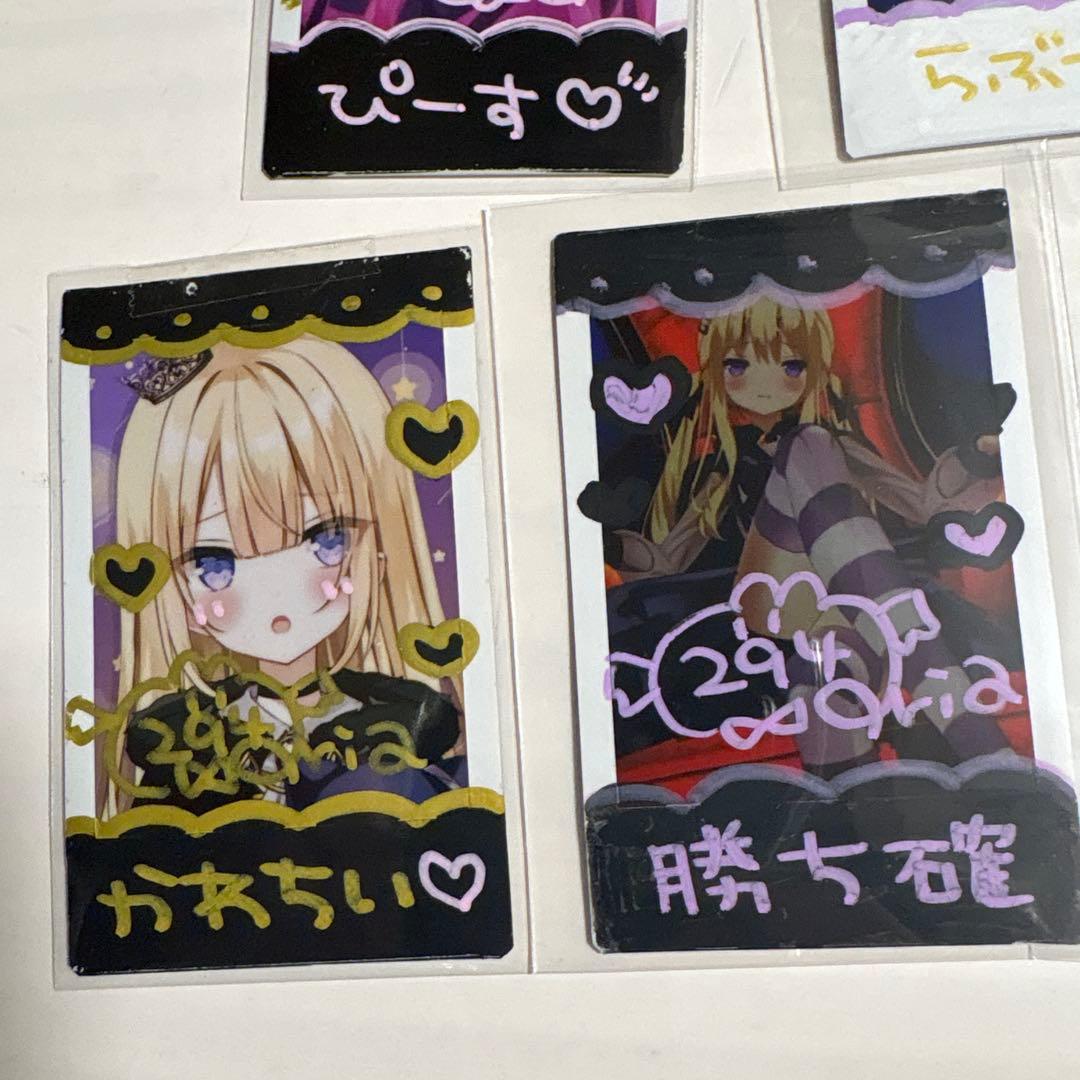 月紫アリア チェキ 直筆サイン Re:AcT VTuber リアクト まとめ - メルカリ