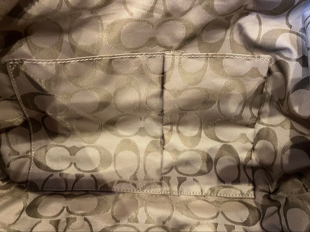 COACH コーチ ワンショルダーバッグ ホーボー ハーフムーン ブラウン