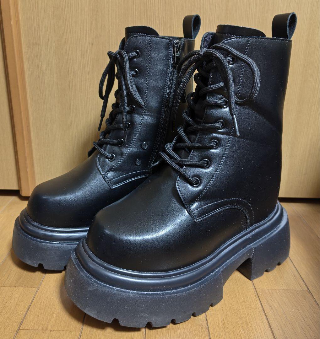 HSK Tokyo ＋16.5cm 厚底シークレットブーツ ブラック Sサイズ HSK Tokyo シークレットブーツ＋16.5cm Sサイズ 厚底 - メルカリ