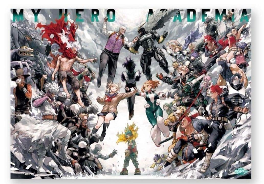 B2ポスター キービジュアル 僕のヒーローアカデミア 原画展 ヒロアカ展