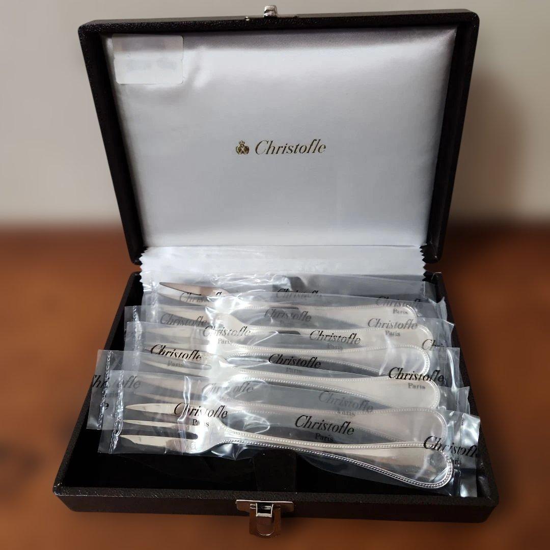 未使用Christofle フォーク 6本 Christofle 未使用 クリストフル フォーク 4本セット - メルカリ