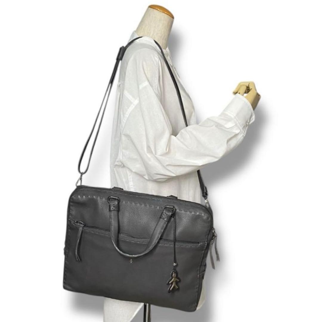 良品 エンリーべグリン ビジネス 2WAY バッグ A4 大容量 本革 出張