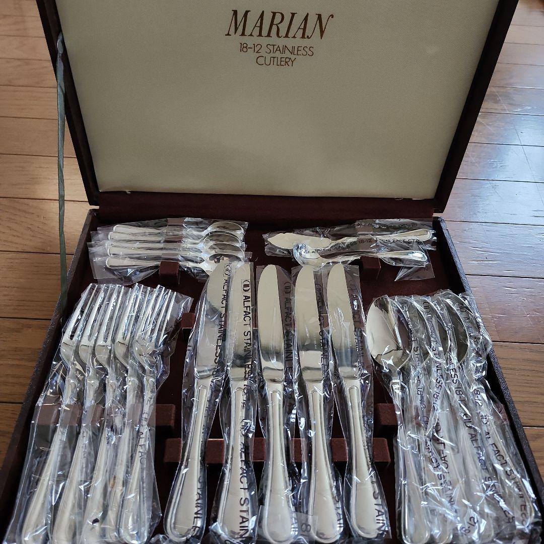 こばちい【値下げ】MARIAN ステンレス カトラリーセット 22点 折りたたみ式 ステンレス カトラリーセット 5点セット カトラリー