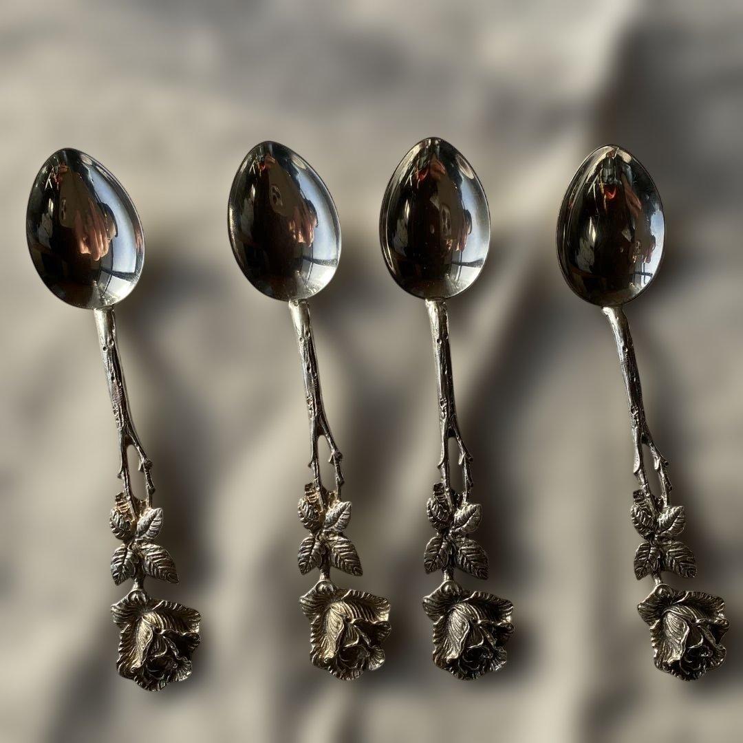 クリストフ　ウィドマン　コーヒースプーン 4本セット　925純銀製 クリストフ・ウィドマン コーヒースプーン2本 トロンボーン ホルン