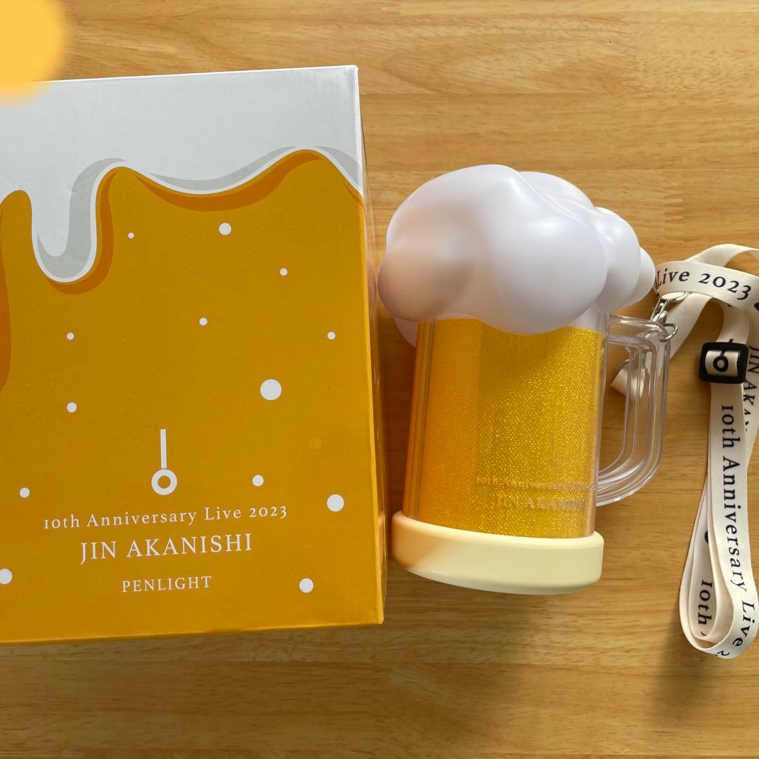 赤西仁 10周年ライブ ビール型ペンライト - メルカリ