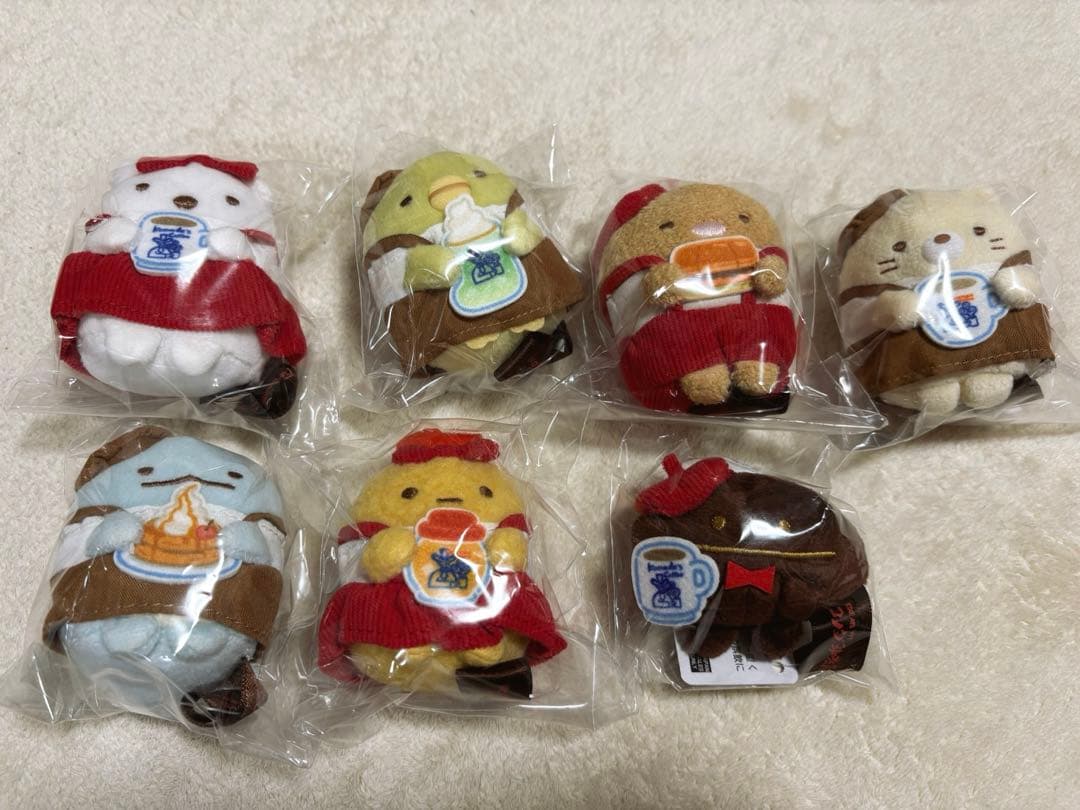 コメダ珈琲店×すみっコぐらし てのりぬいぐるみ　7点セット ロフト限定 コメダ珈琲店×すみっコぐらし てのりぬいぐるみ 7点セット ロフト限定