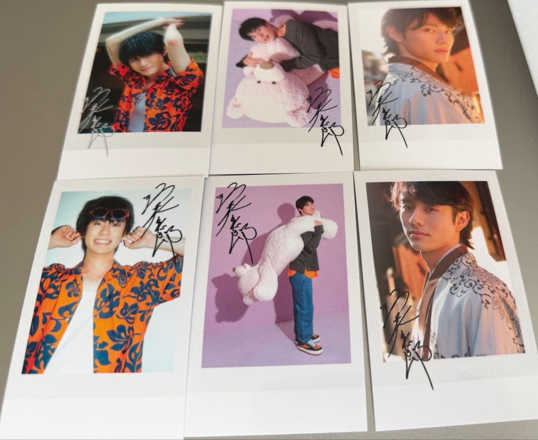 前田拳太郎　藍色　チェキ風カード 前田拳太郎カレンダー 2026.04-2027.03【セブンネット限定特典：チェキ