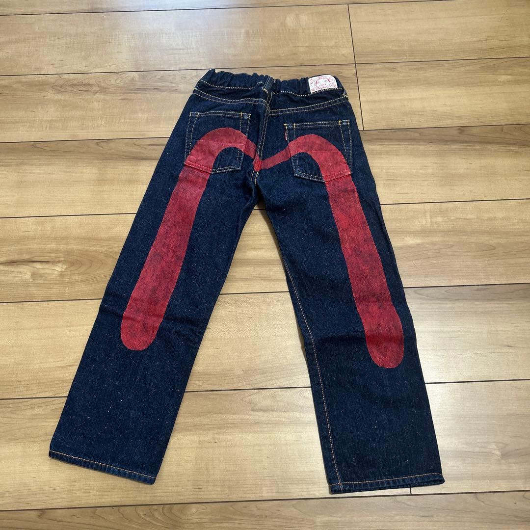 エヴィス　EVISU 大黒デニム　大カモメ　キッズ エヴィス EVISU 大黒 デニム カモメ 水色 極太 40×35 | 3moon