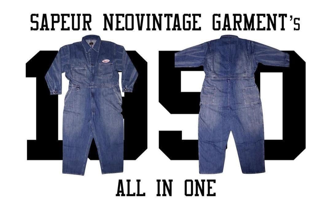 サプール Sapeur オールインワン デニム つなぎ Mサイズ 未開封品