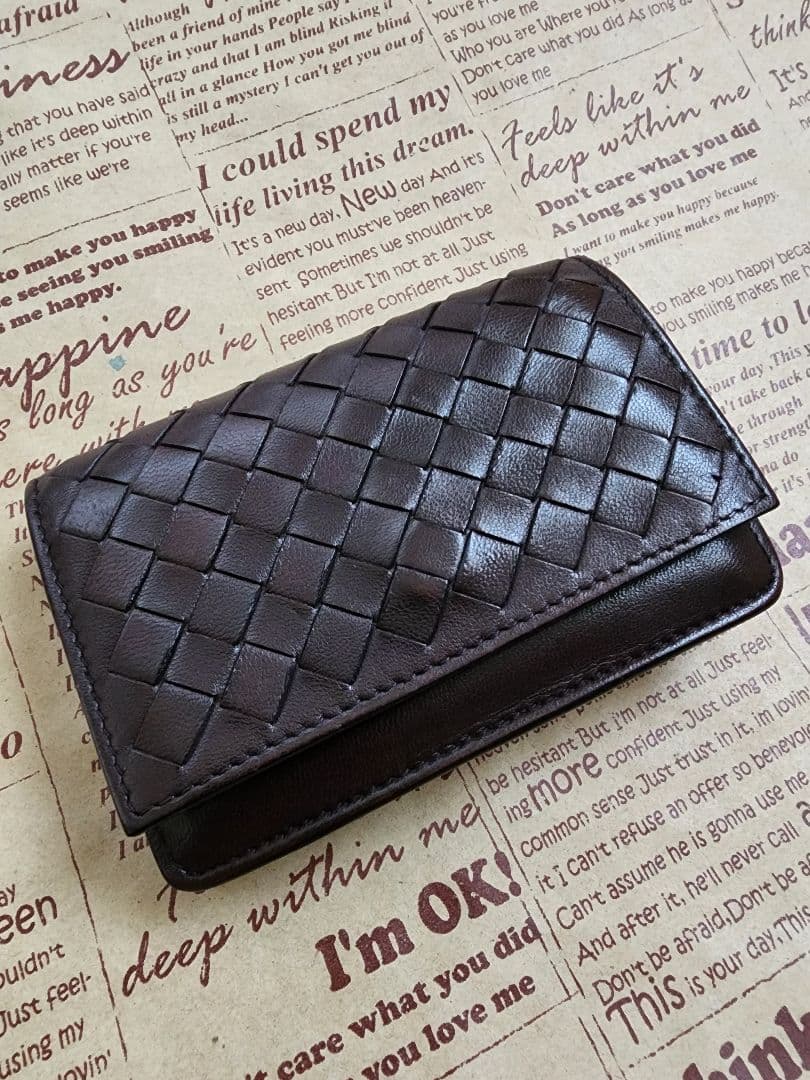 とても 綺麗 ボッテガヴェネタ　編み込み　名刺入れ　カードケース ボッテガヴェネタ カードケース BOTTEGA VENETA 名刺入れ ブラック