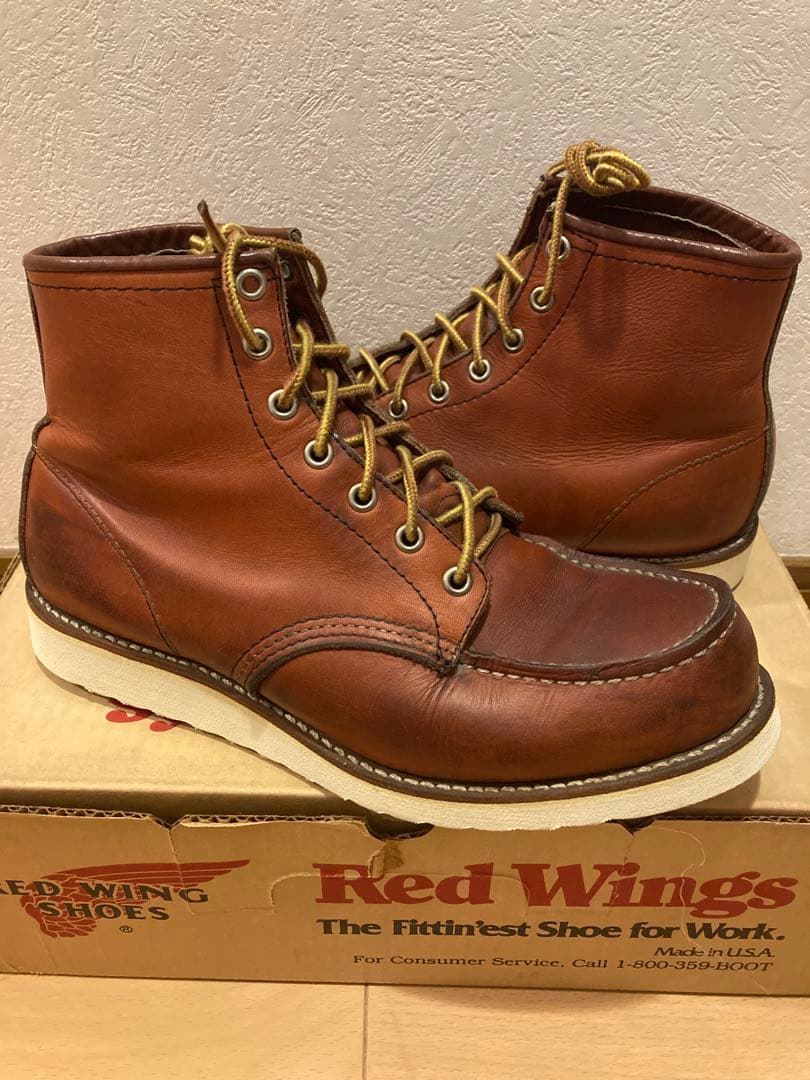 91年 ベロ裏 半円犬タグ US8E レッドウィング アイリッシュセッター