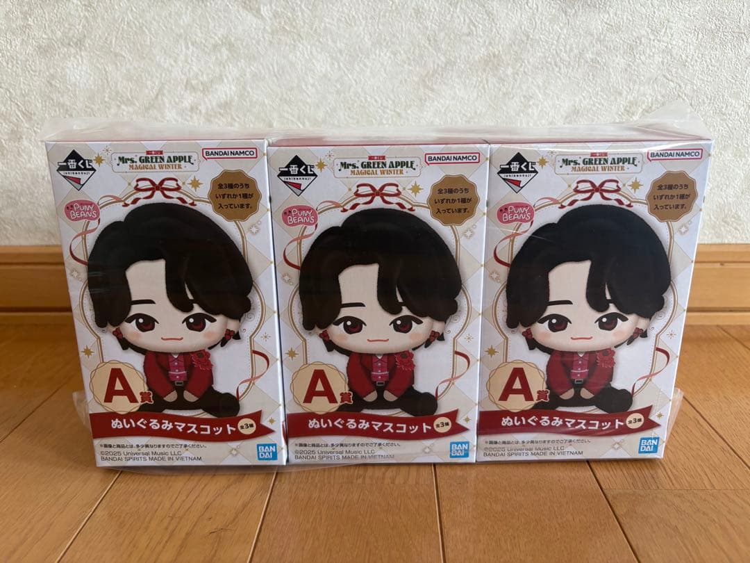 ミセス1番くじA賞コンプ3体セット 一番くじ Mrs. GREEN APPLE MAGICAL 10 YEARS｜一番くじ倶楽部｜BANDAI