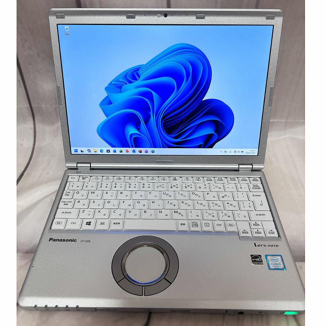 Panasonic CF-SZ6 メモリ8G Office2021 Let's note Panasonic ノートPC CF-SZ6 レッツノート i5第7世代-7200U