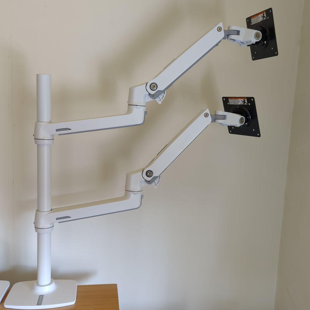 エルゴトロン デュアルスタッキングアーム 45-509-216 エルゴトロン LX デュアルスタッキングアーム, 長身ポール 45-509-216