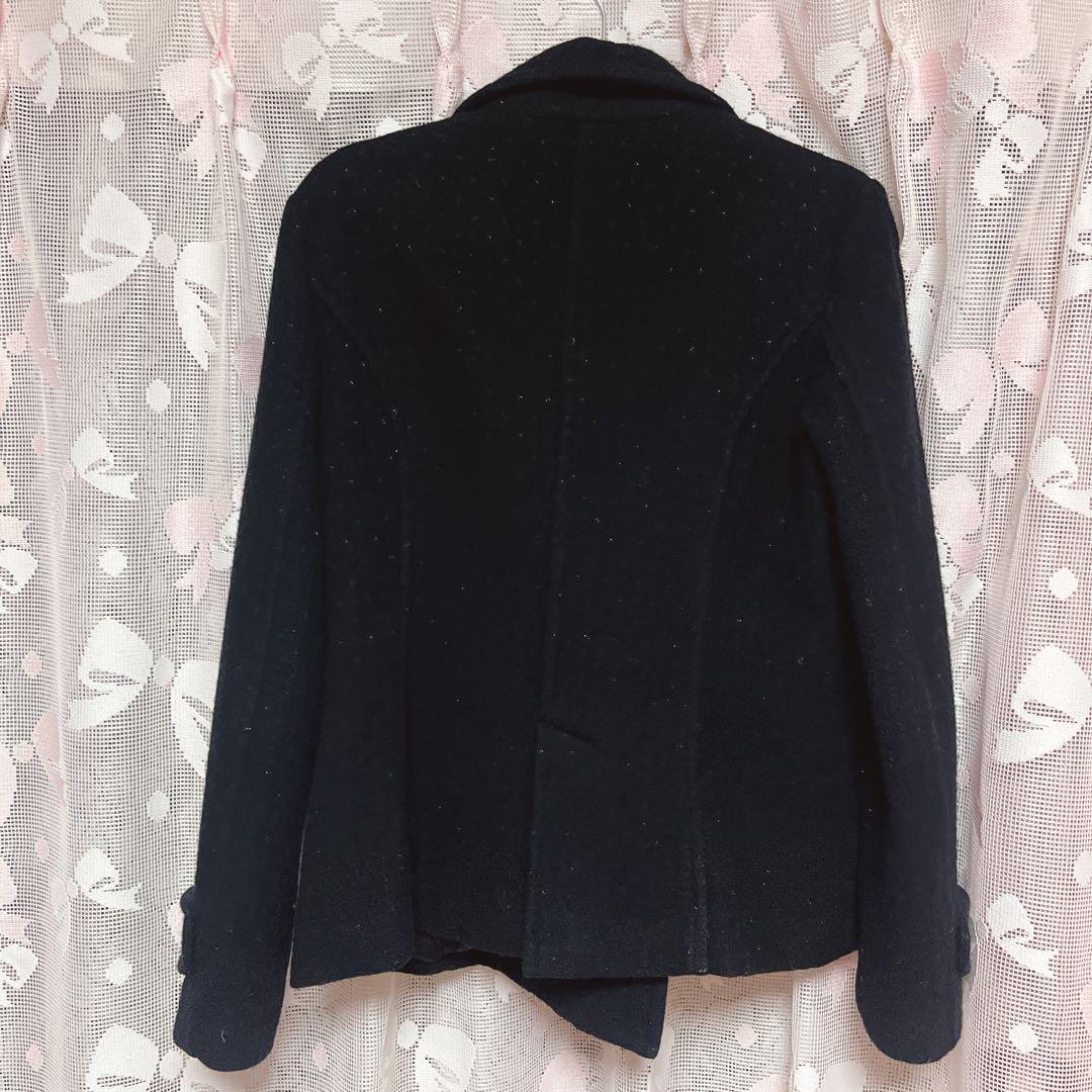 MILK ピーコート ハート アウター ブラック 黒