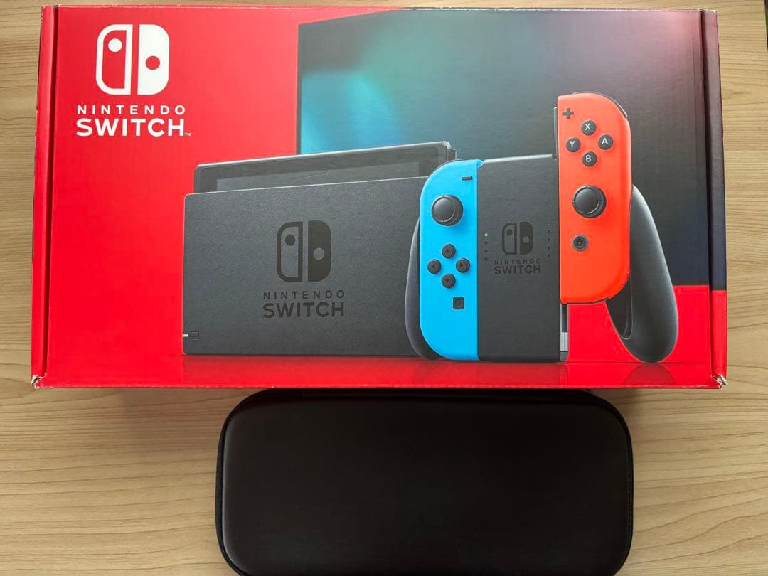 Nintendo Switch 本体 青/赤 Joy-Con 付属品付き Nintendo Switch Console, Neon Blue and Neon Red Joy Con Bundle, JP