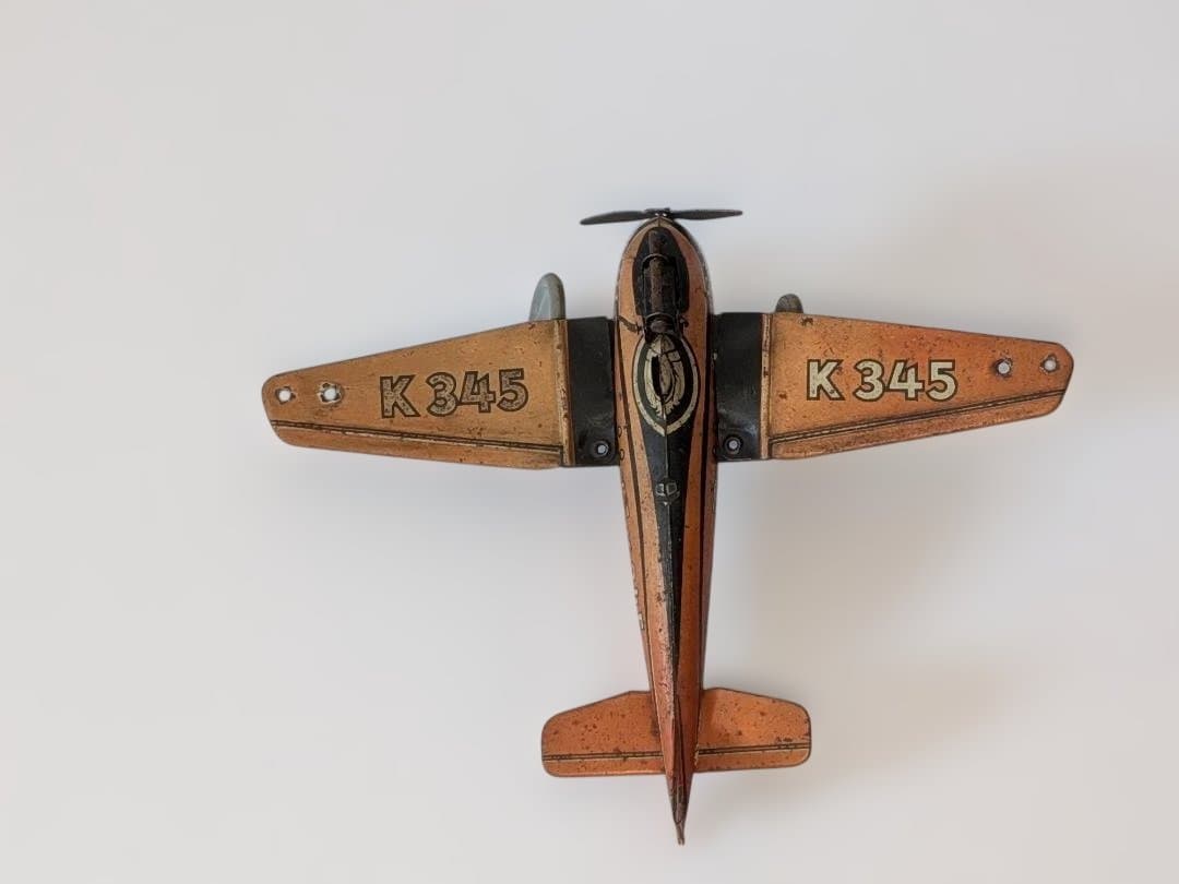 Theodoros様専用 アンティーク 飛行機型 ブリキのおもちゃ K345