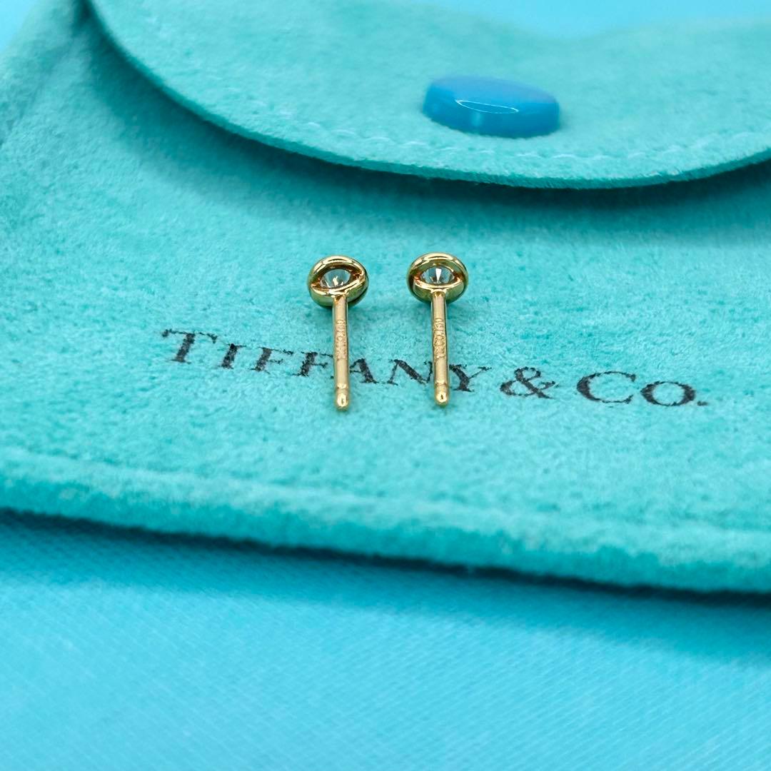 Tiffany ティファニー K18YG バイザヤード ダイヤモンド ピアス - メルカリ