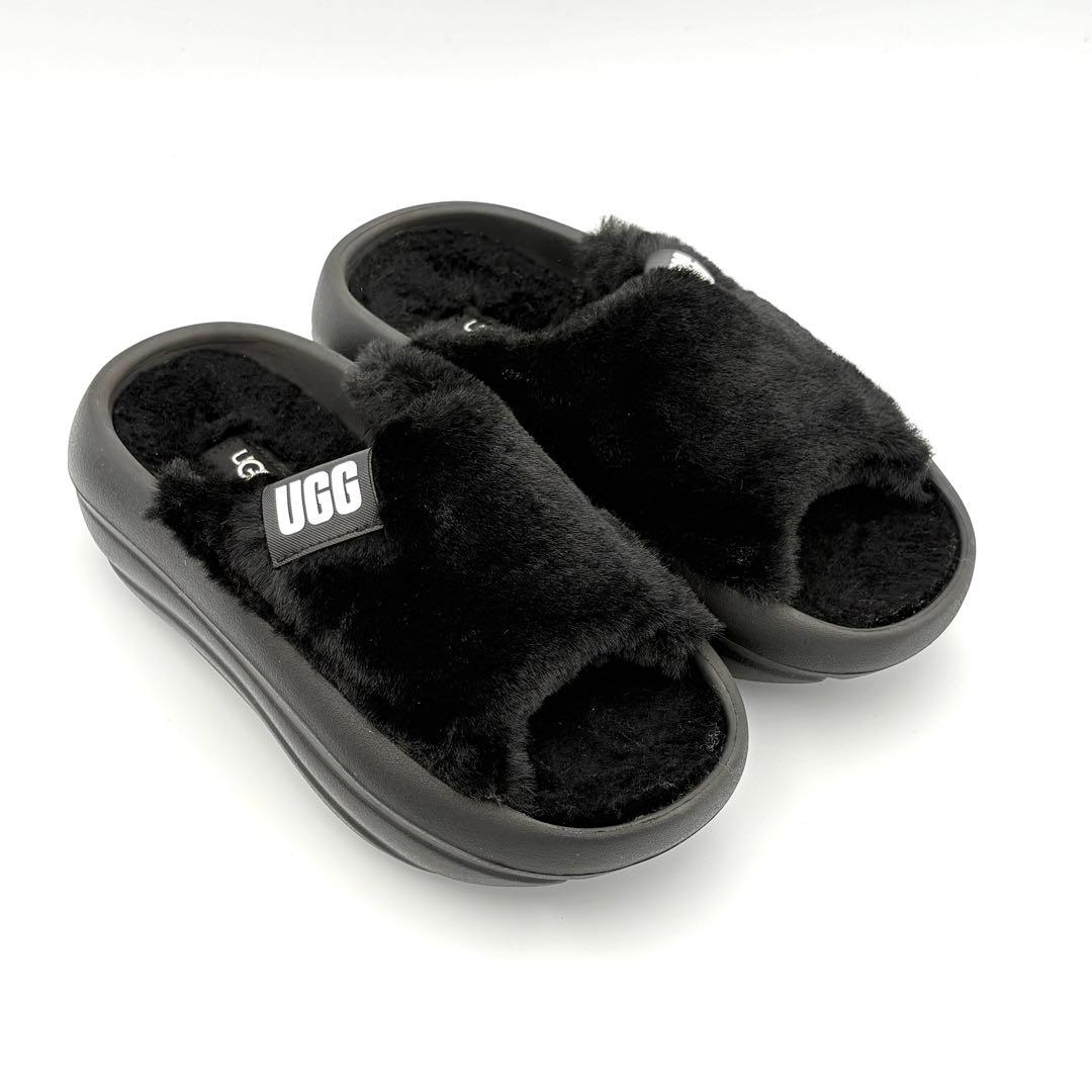 【新品級】UGG アグ ボアサンダル ムートン 24.0cm