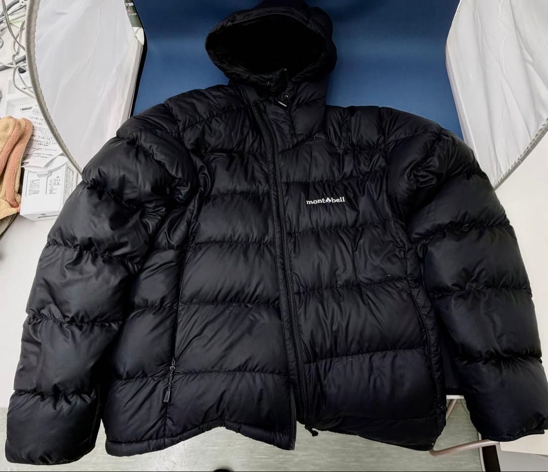 モンベル ライトアルパインダウン パーカ M 黒 1101532 EX800美品