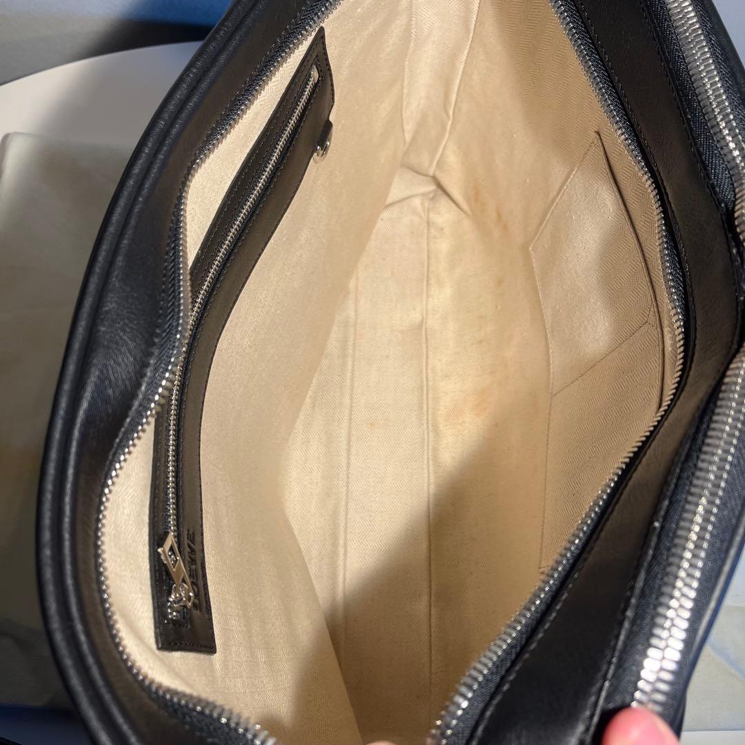 再値下げ！ロエベ LOEWE ブラックビジネスバッグ 本革