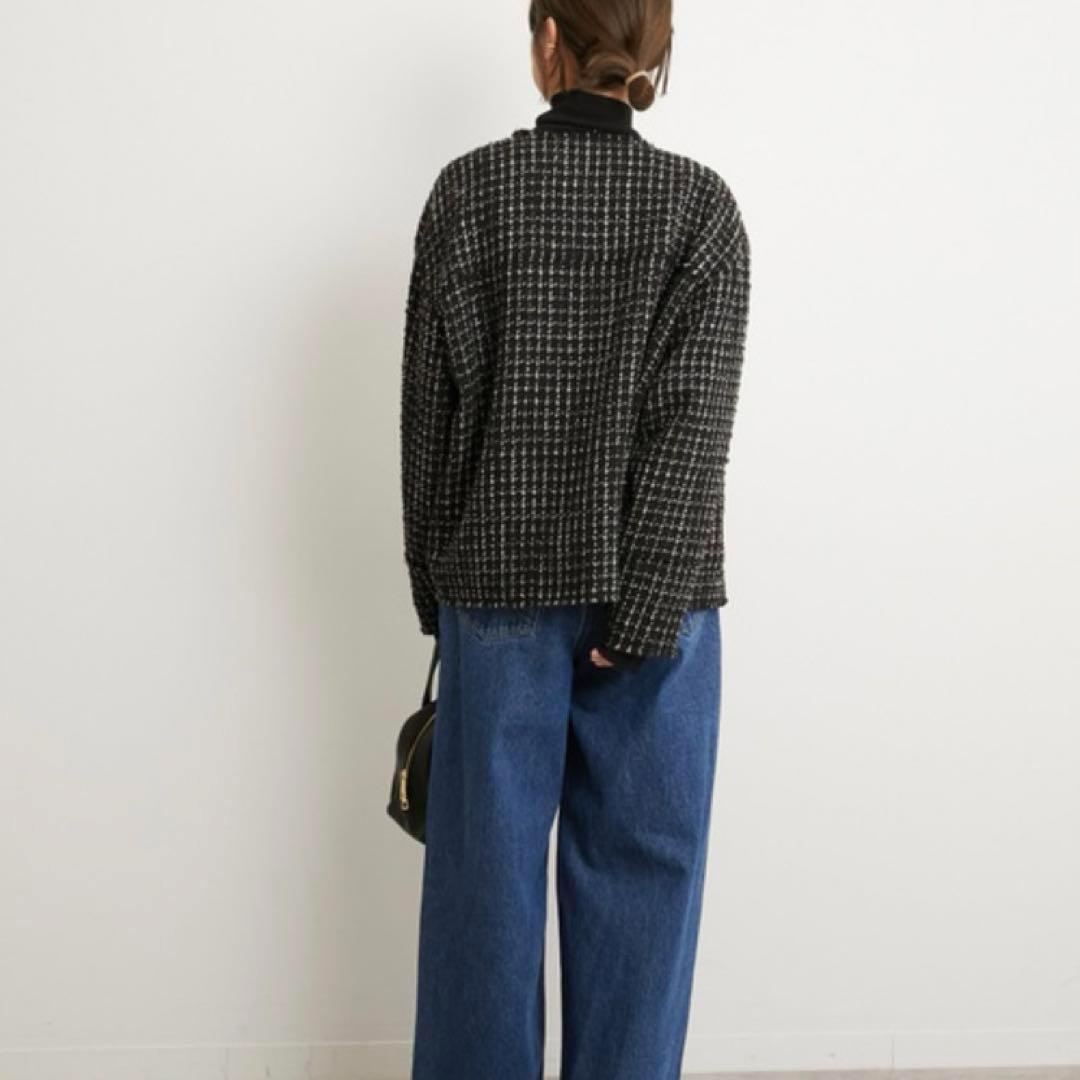 極美品】ジャーナルスタンダードレリューム ツイードクルーネック