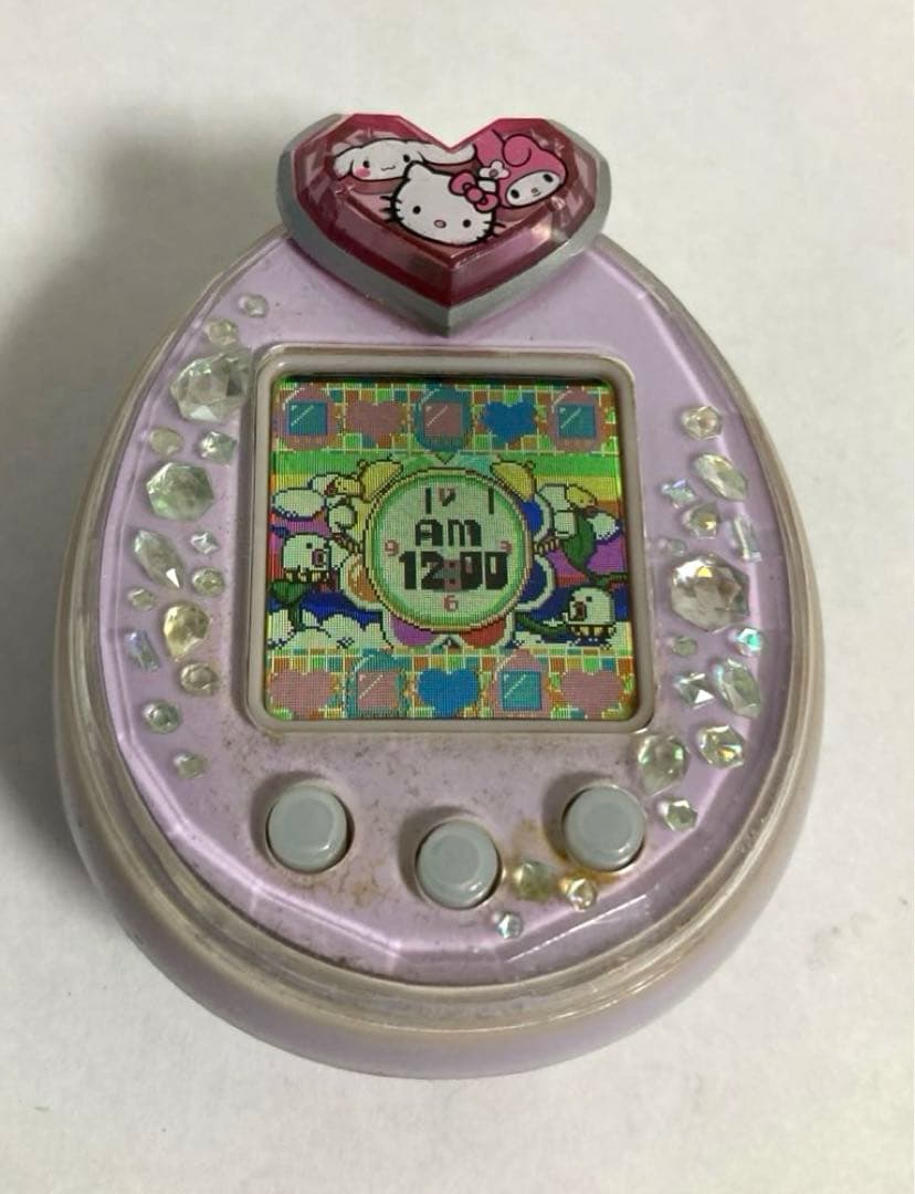 箱、説明書付】たまごっち ピース パープル たまデコピアス サンリオ