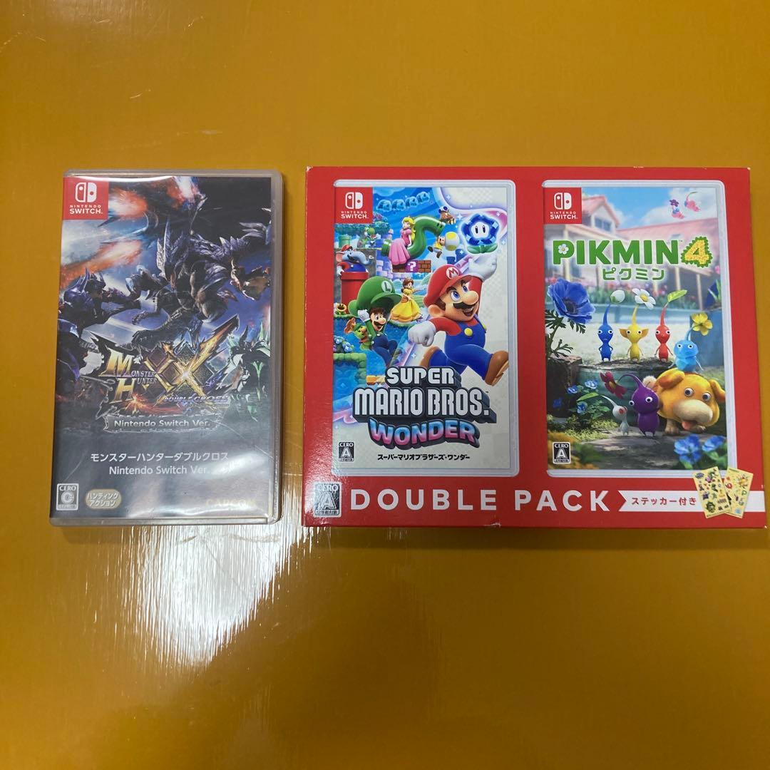 スーパーマリオブラザーズ ワンダー & ピクミン4 ダブルパック　モンハン Amazon.co.jp: 『スーパーマリオブラザーズ ワンダー・ピクミン4