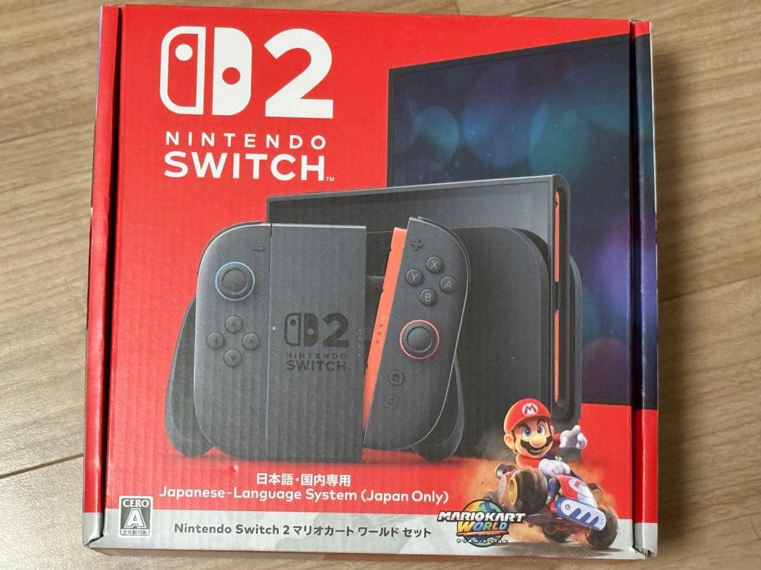 Nintendo Switch 2 マリオカートワールドセット　日本語・国内専用 Amazon.co.jp: Nintendo Switch 2(日本語・国内専用) マリオカート