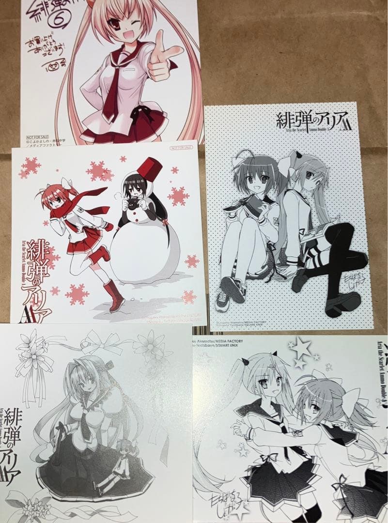 緋弾のアリア ポスター イラストカード 掛け替えカバー クリアファイル